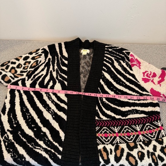 Anthropologie Maeve Makaya animal print longline cardigan sweater. Size XL - Picture 12 of 14
